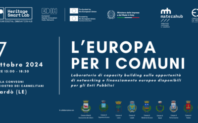 Nove Comuni salentini aderiscono al Progetto “Heritage Smart Lab – European Digital Innovation Hub”